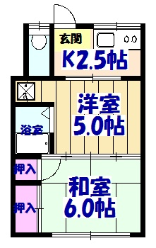 よろこび荘の間取り
