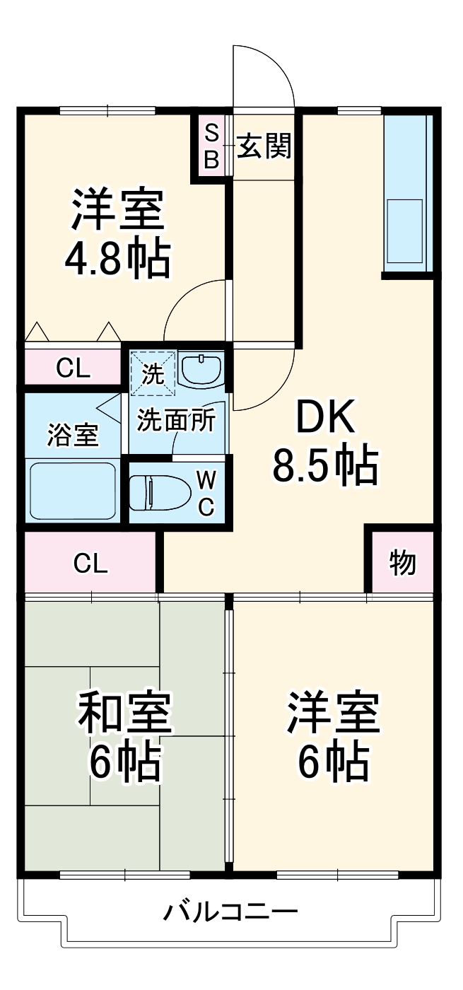 モントレー西船の間取り
