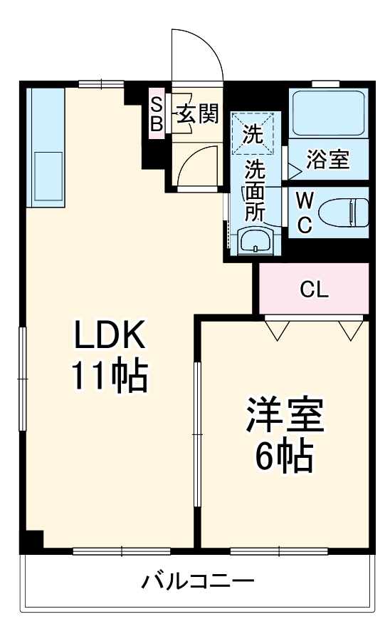 塚場ハイツⅢの間取り