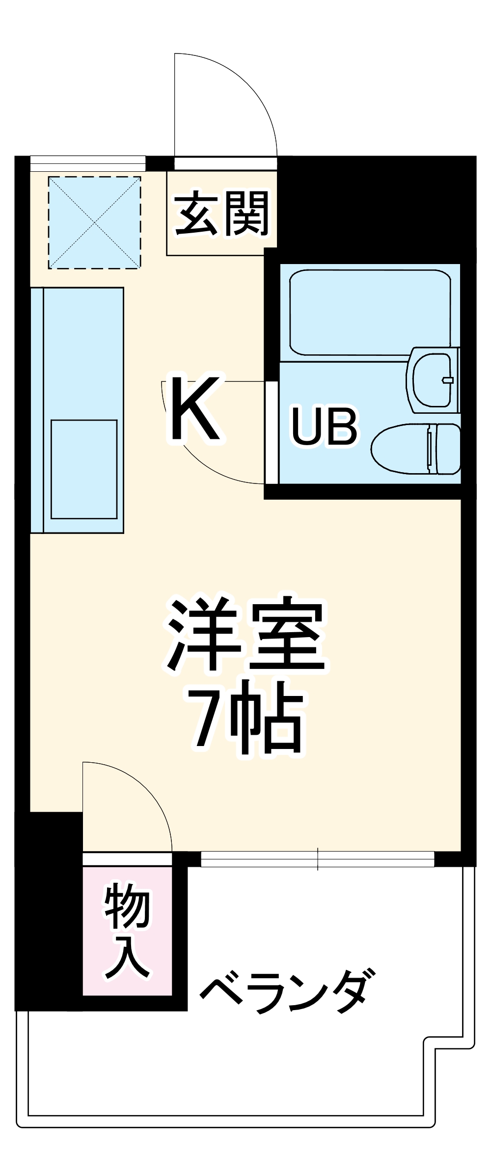 塚場ハイツⅢの間取り