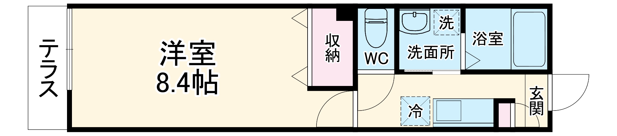 フラット柏の間取り