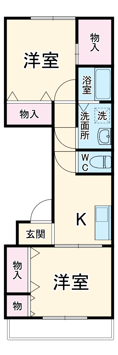 山内ビル・401号室の間取り