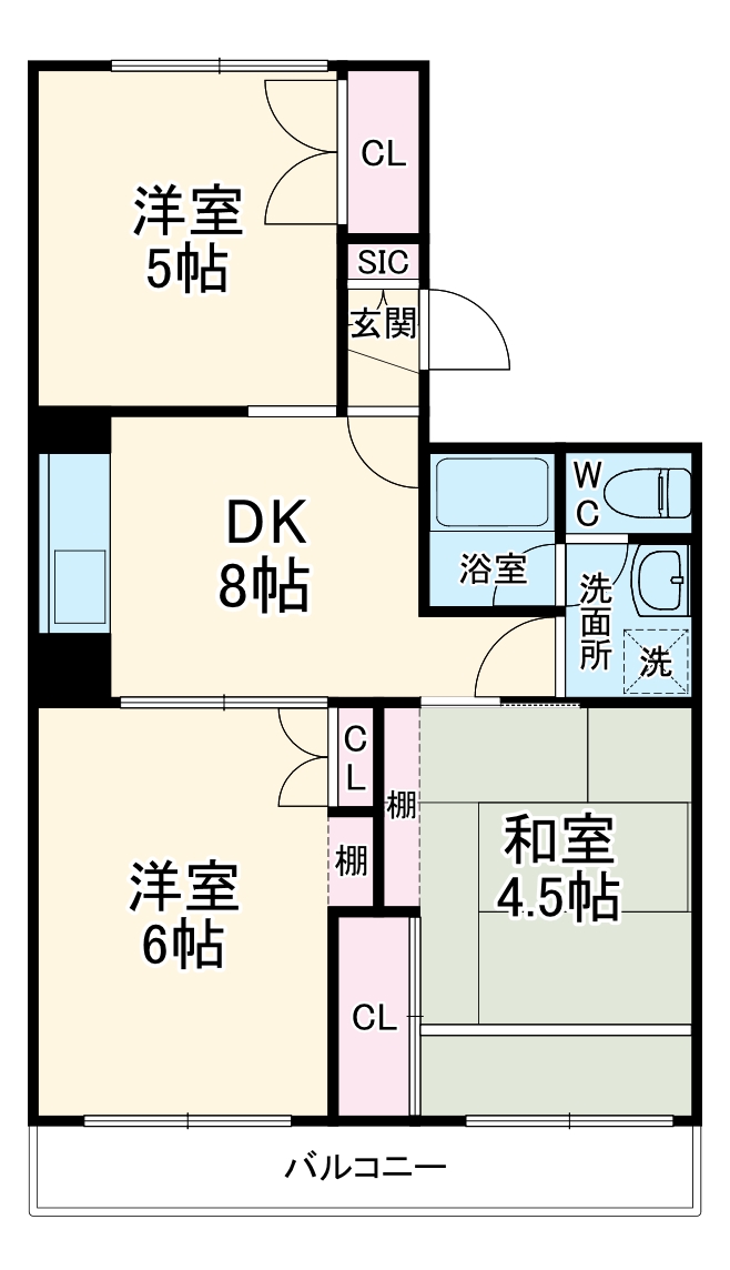 プレジデント深田Ⅰの間取り