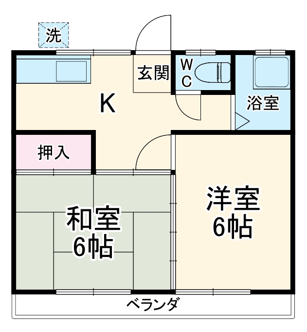アサヒコーポの間取り