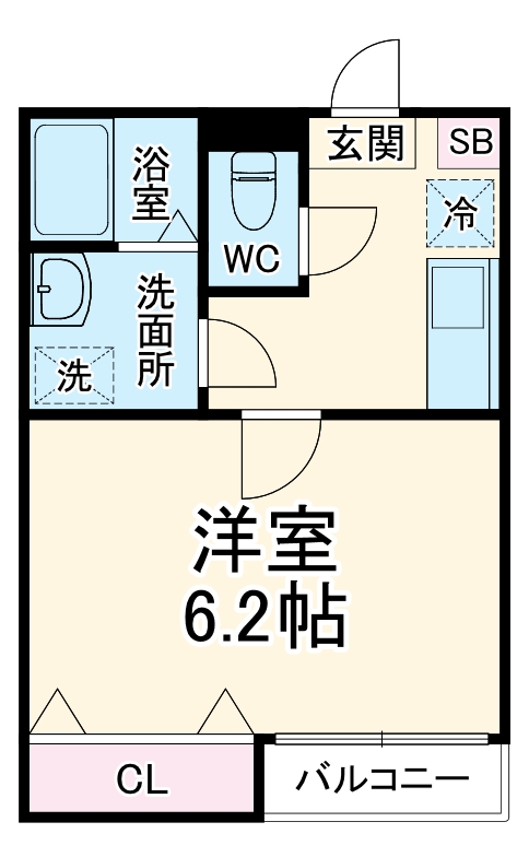 ウイングコート北越谷の間取り