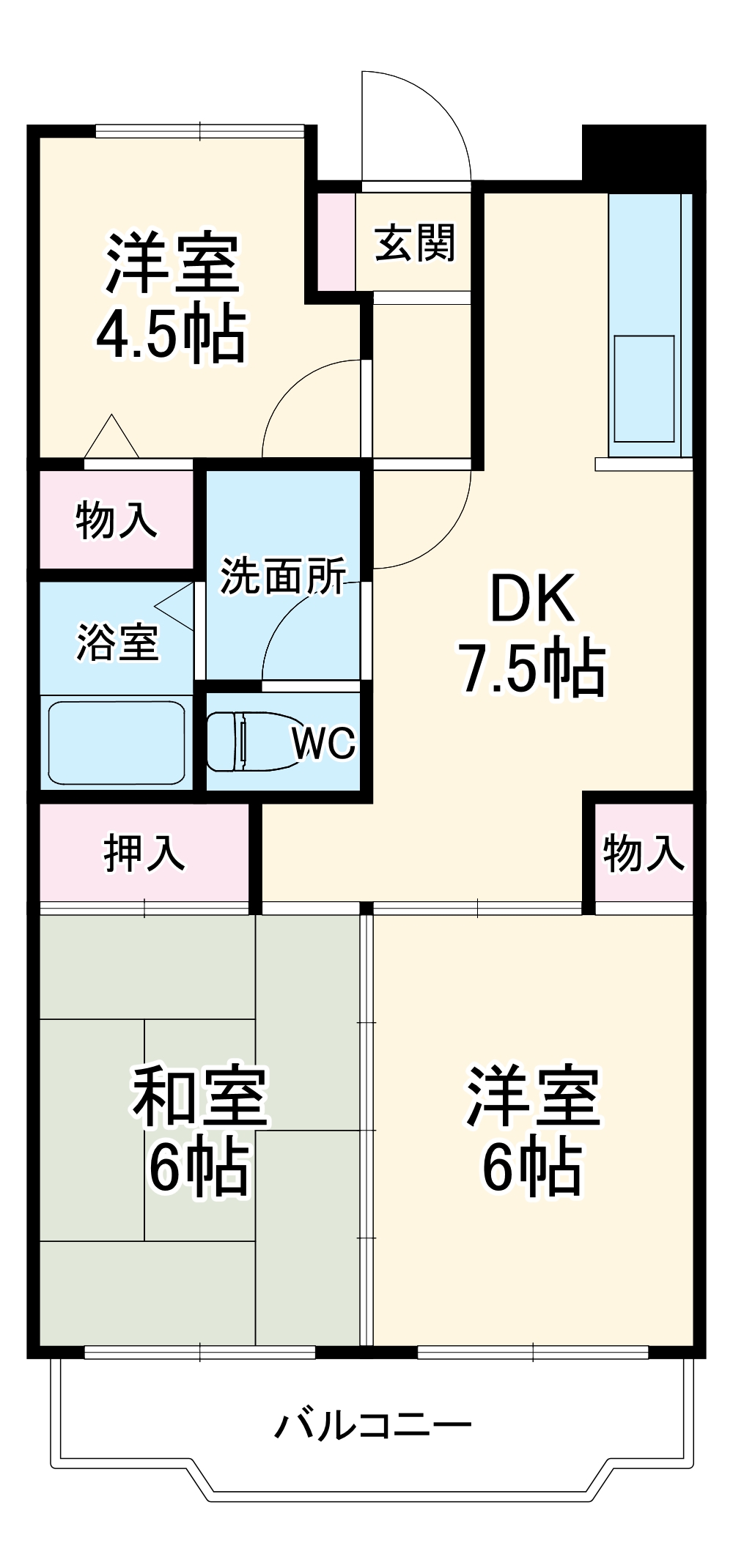 セイハ二俣の間取り