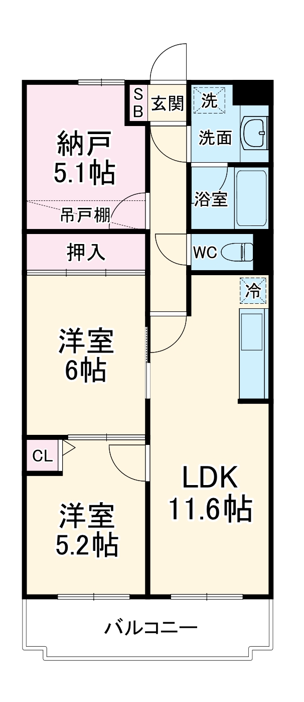 ISM三郷の間取り