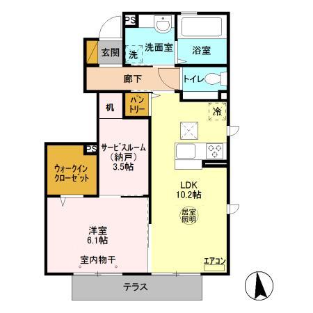 セジュールVIIの間取り