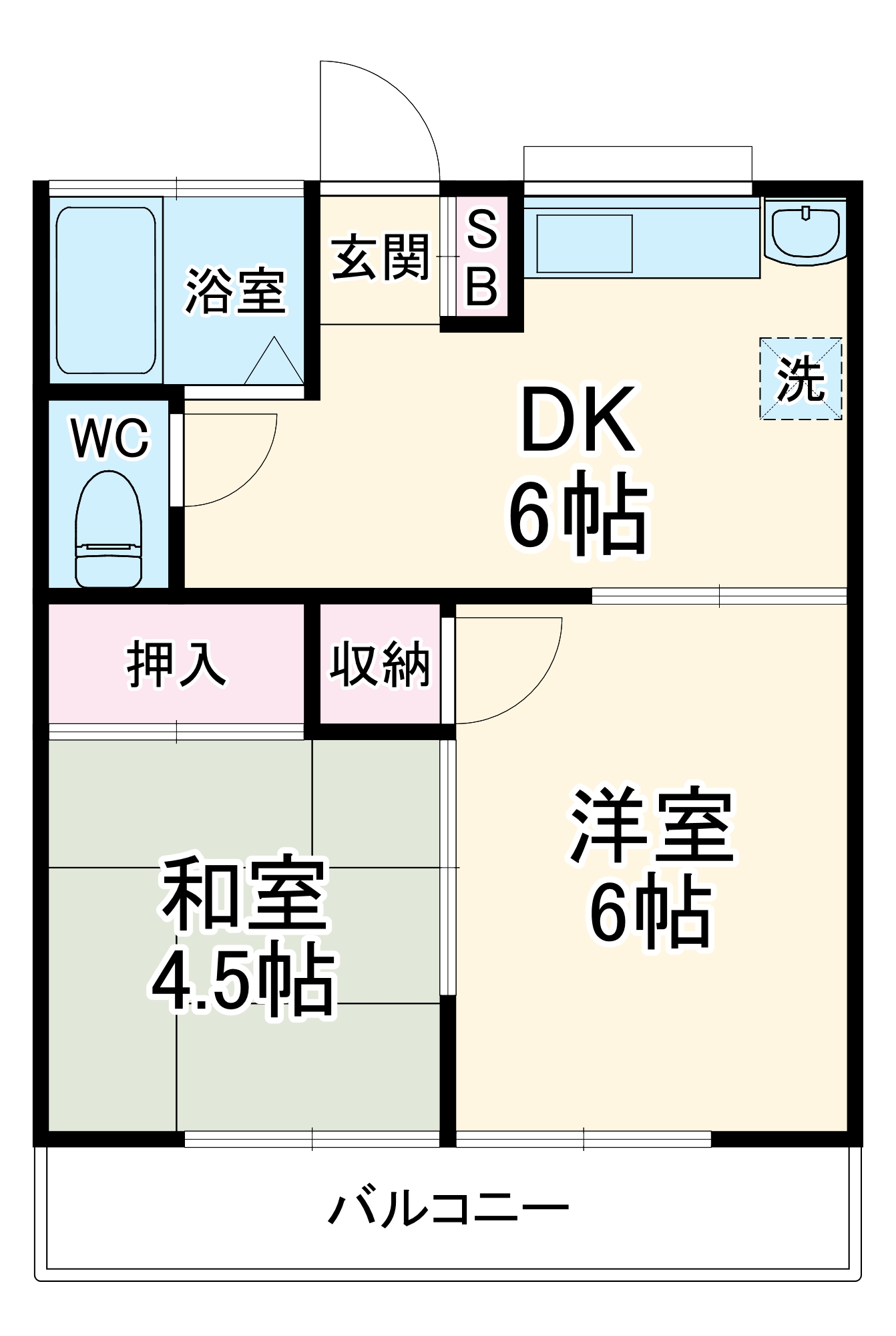 フラワーハイツの間取り