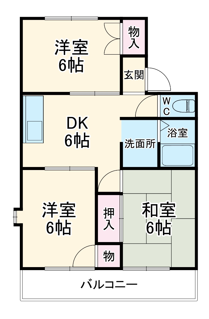 シャルム由野台の間取り