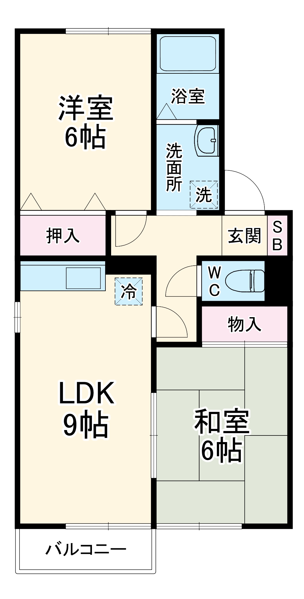セジュール藤原の間取り