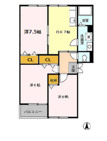 ソレイユの間取り