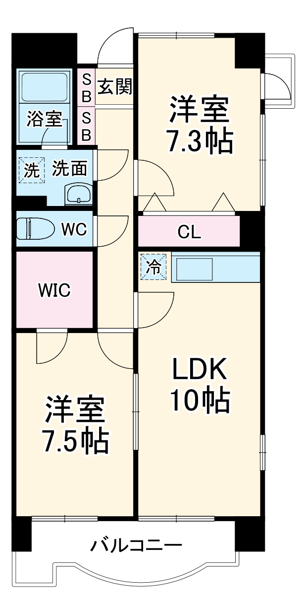 カラット中川の間取り