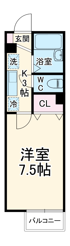 ベルデュールⅡの間取り