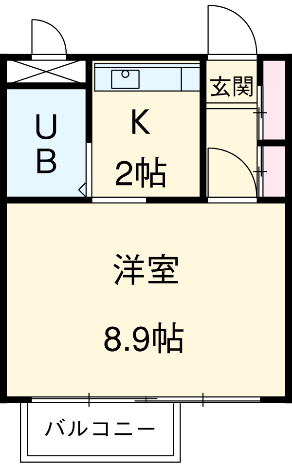大給坂マンションの間取り