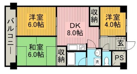リバティ上溝の間取り