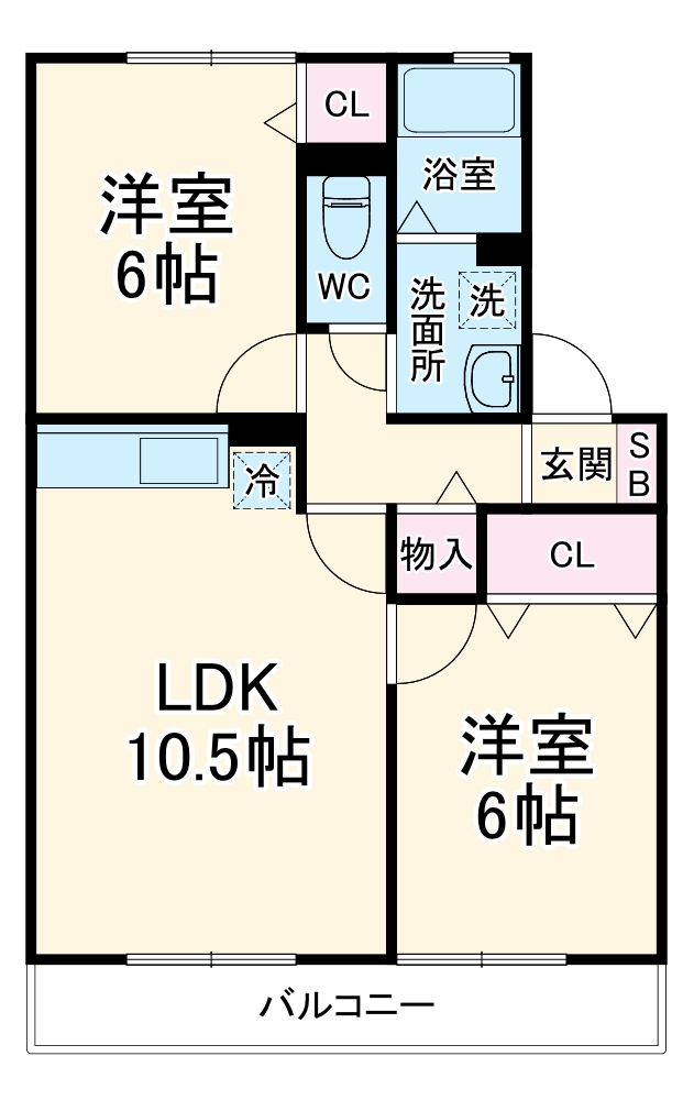 ヴィラ 弐番館の間取り