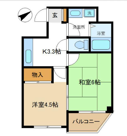 コスモタウン千代田の間取り