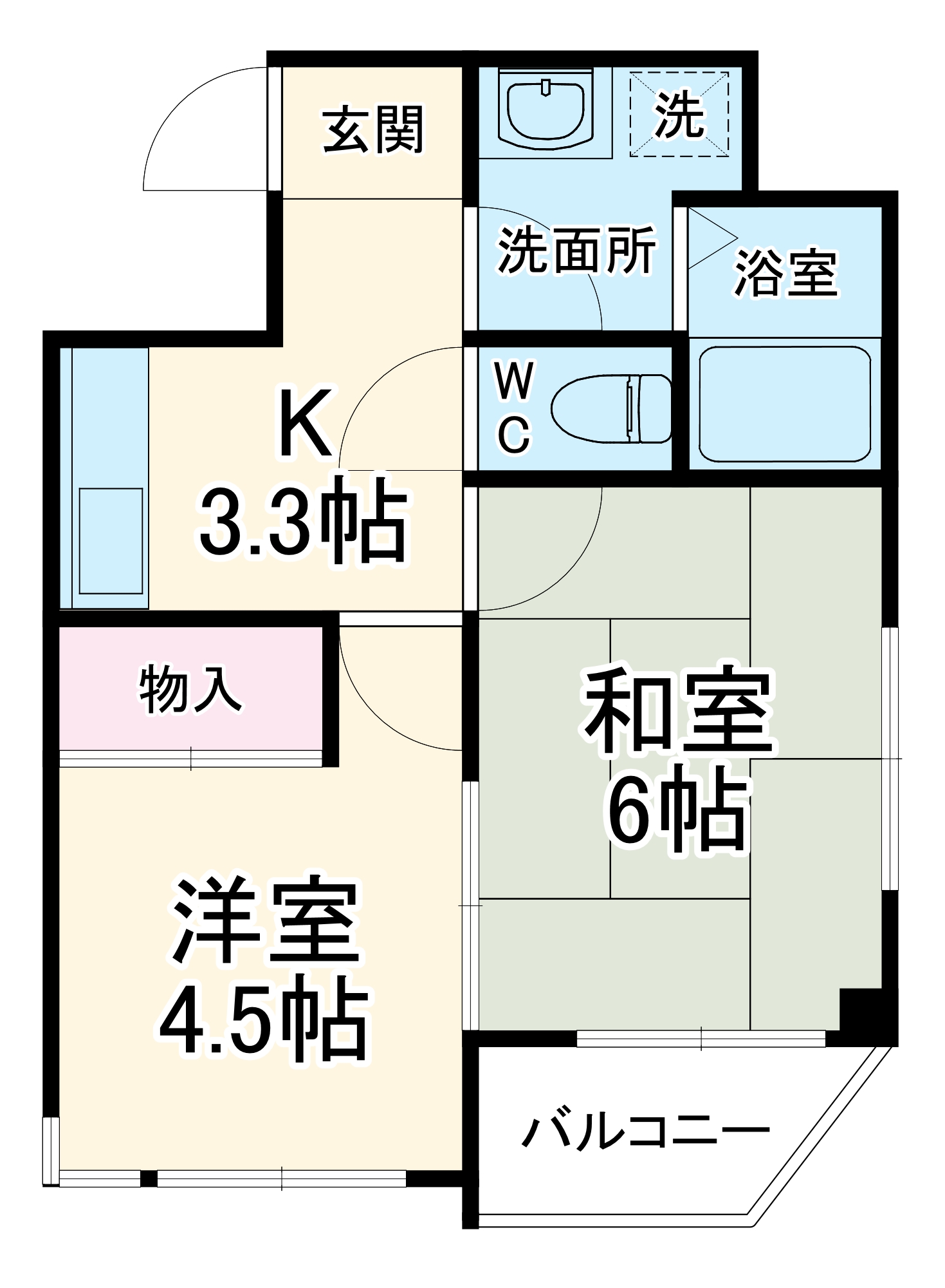 コスモタウン千代田の間取り