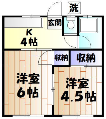 コーポ寿の間取り