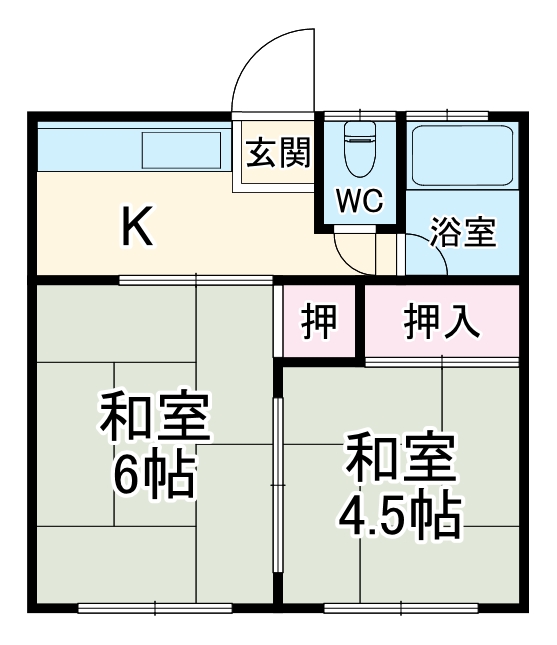 コーポ寿の間取り