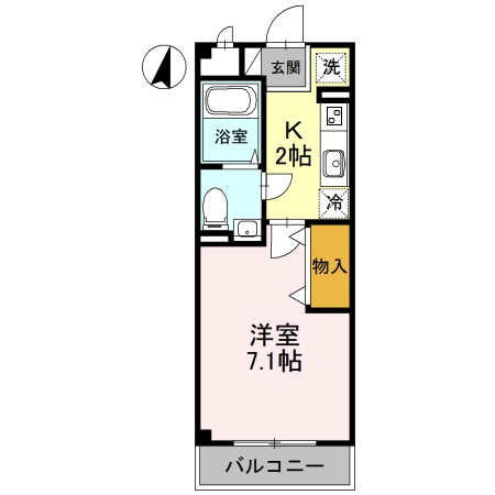 プラシード新越谷の間取り