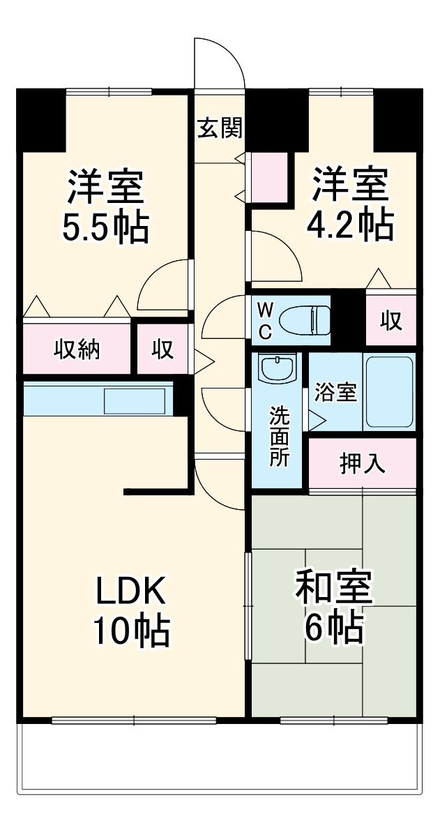 第二鷺沼レジデンス・308号室の間取り