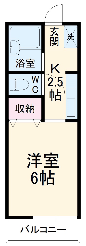 アティアス春日部の間取り