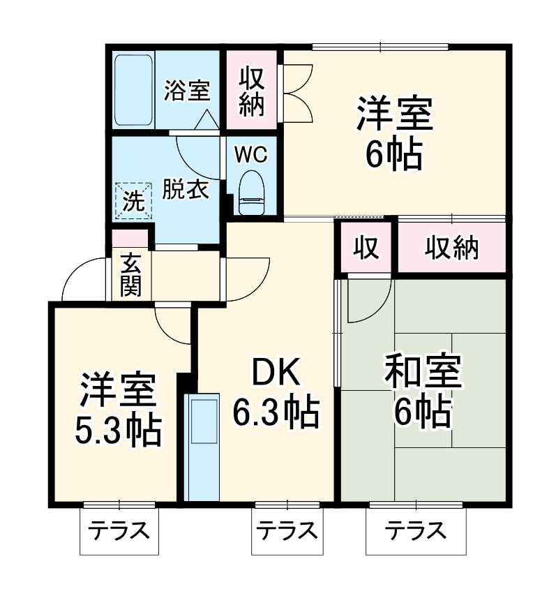 メイプルハイツの間取り