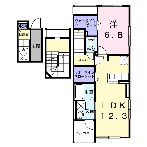 チェリー クローバーの間取り