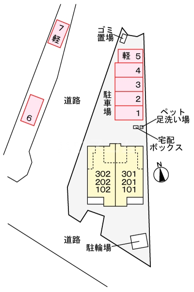 2/12 駐車場
