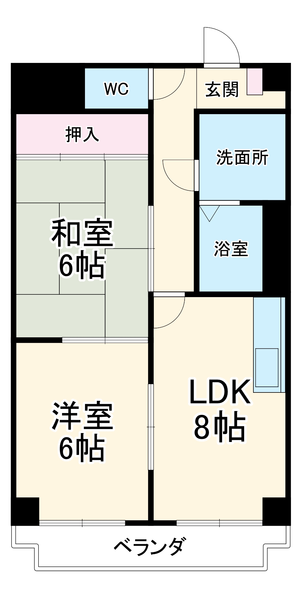 エステートシバタの間取り