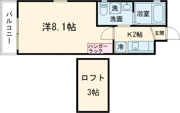 ドーリアNIJO駅東の間取り