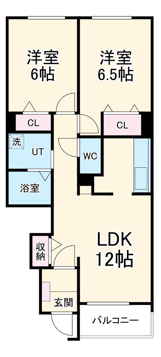 ジェルメ86Ⅰ・Ⅱの間取り