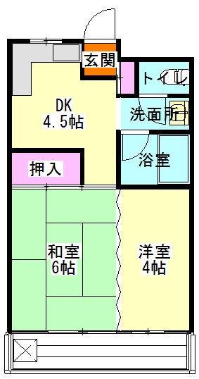 日吉コーポの間取り