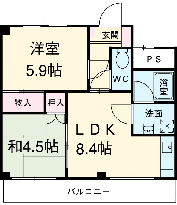 メゾン雅の間取り