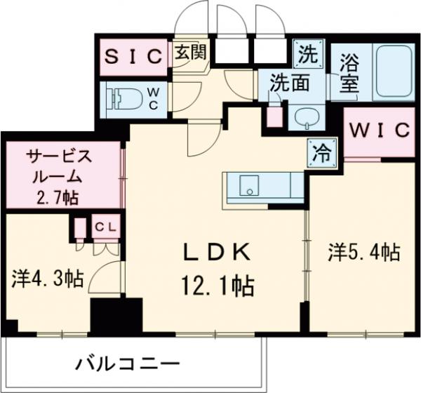 パークアクシス板橋本町ステーションゲートの間取り