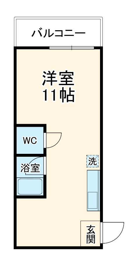 フラッグス肥後橋の間取り