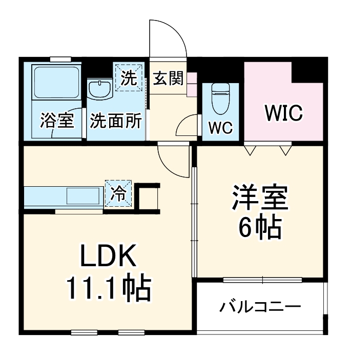 マイエス櫛引の間取り