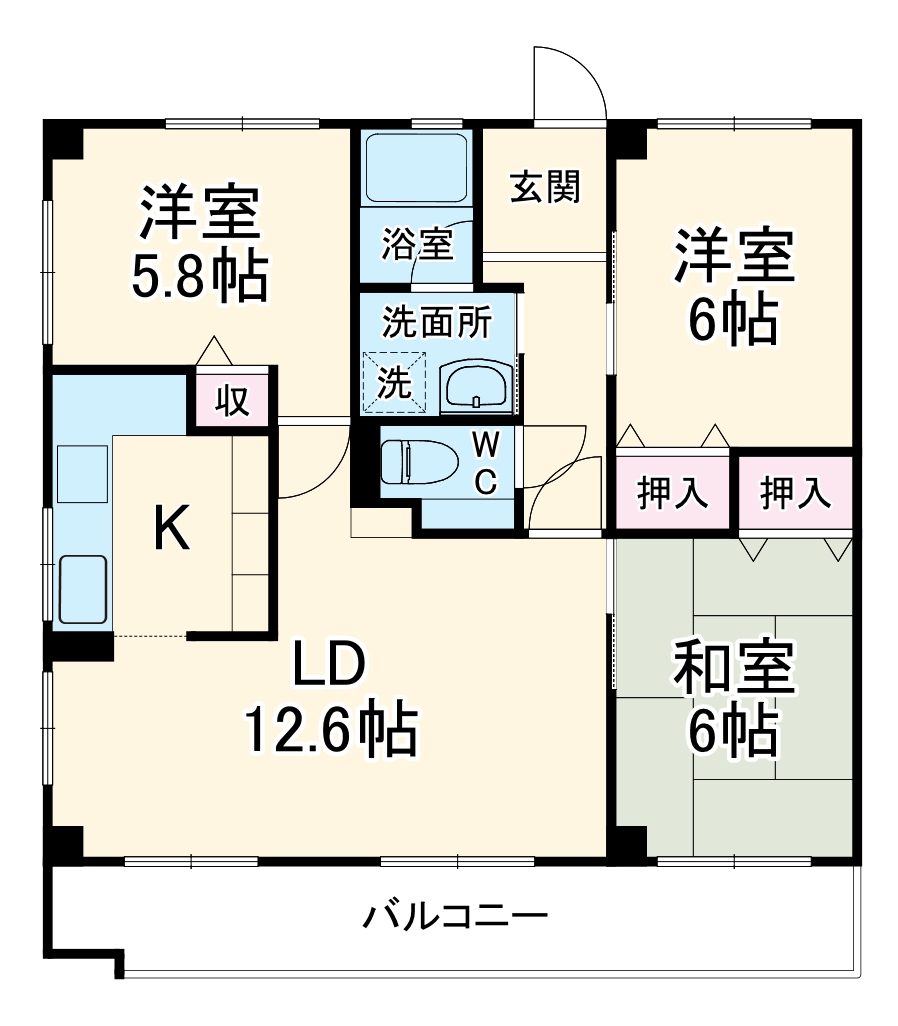 プライムガーデン湘南藤沢の間取り