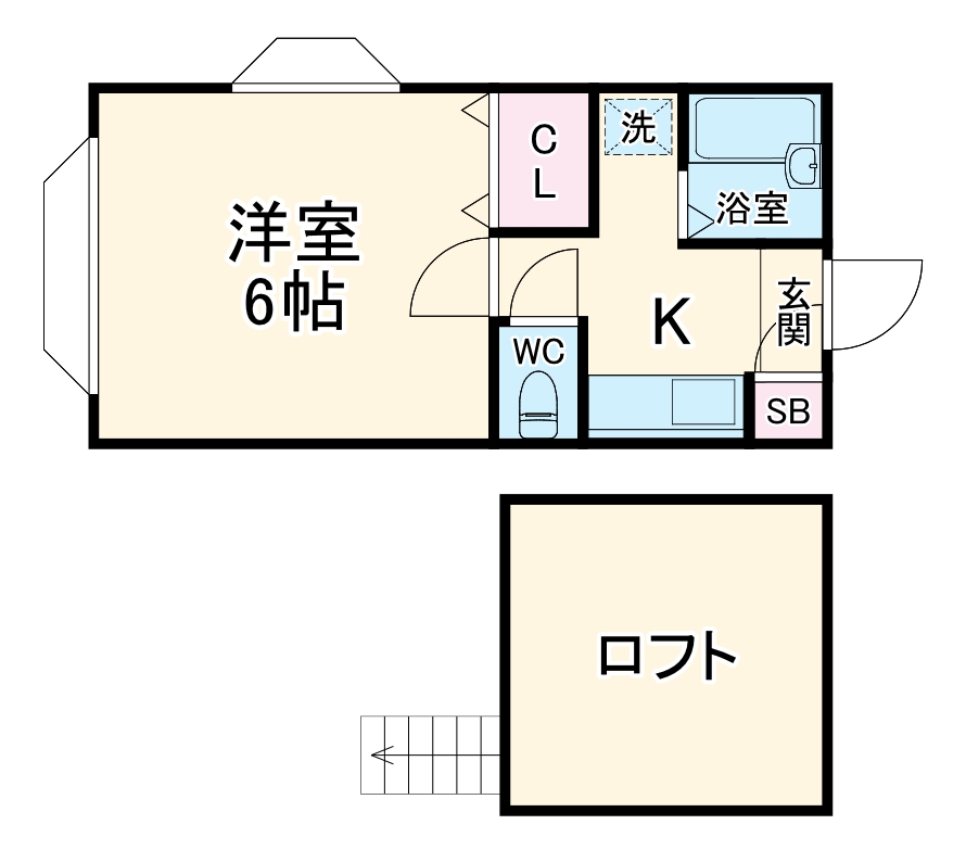 シャルム市川の間取り