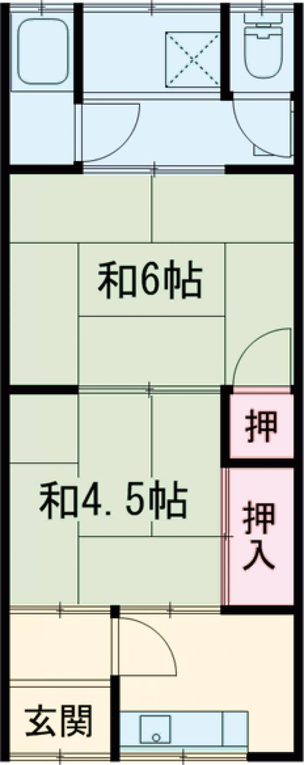 第二八ノ坪荘の間取り