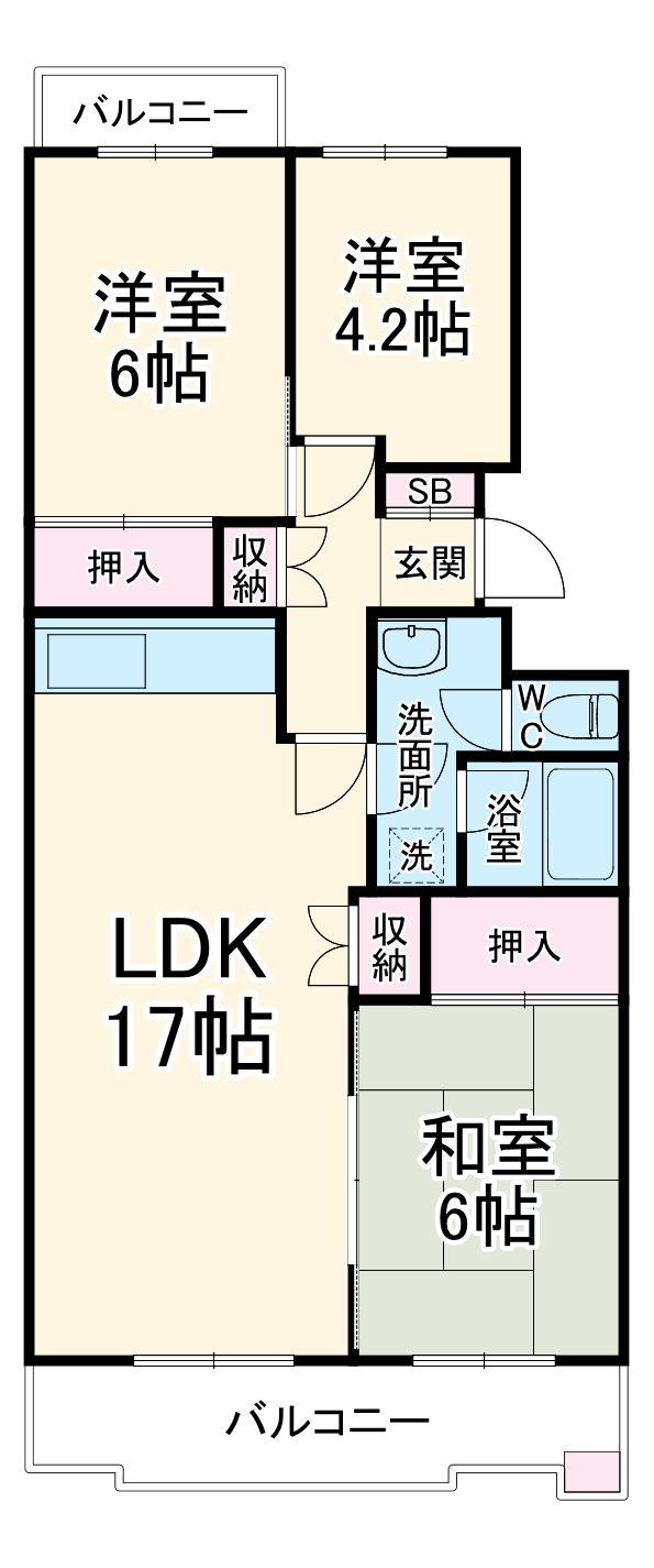 榎ヶ丘社宅の間取り