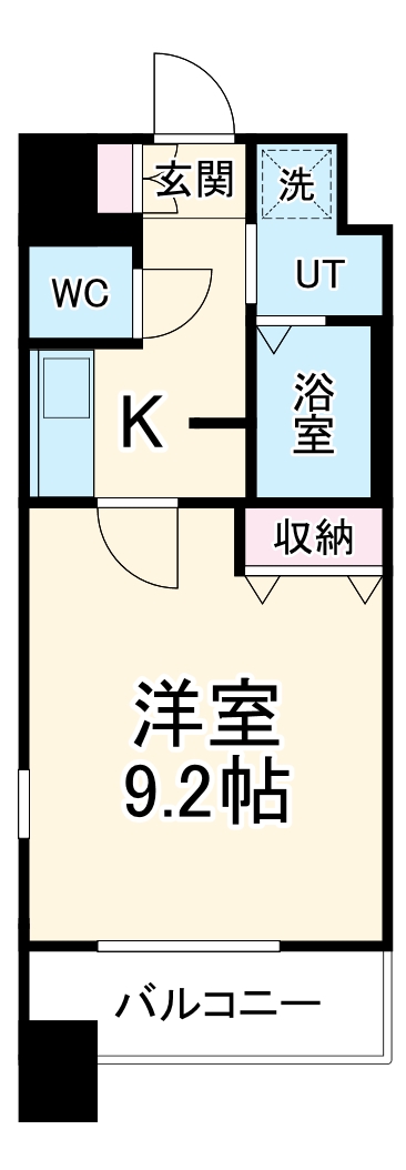 中駒グランヒルズ太閤通駅Ⅰの間取り