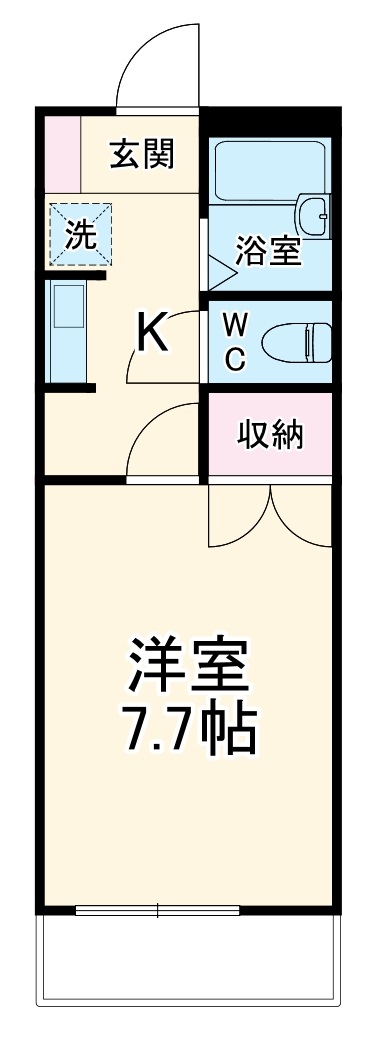 萌黄館 A棟の間取り