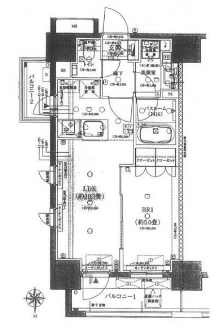 オープンレジデンシア王子の間取り