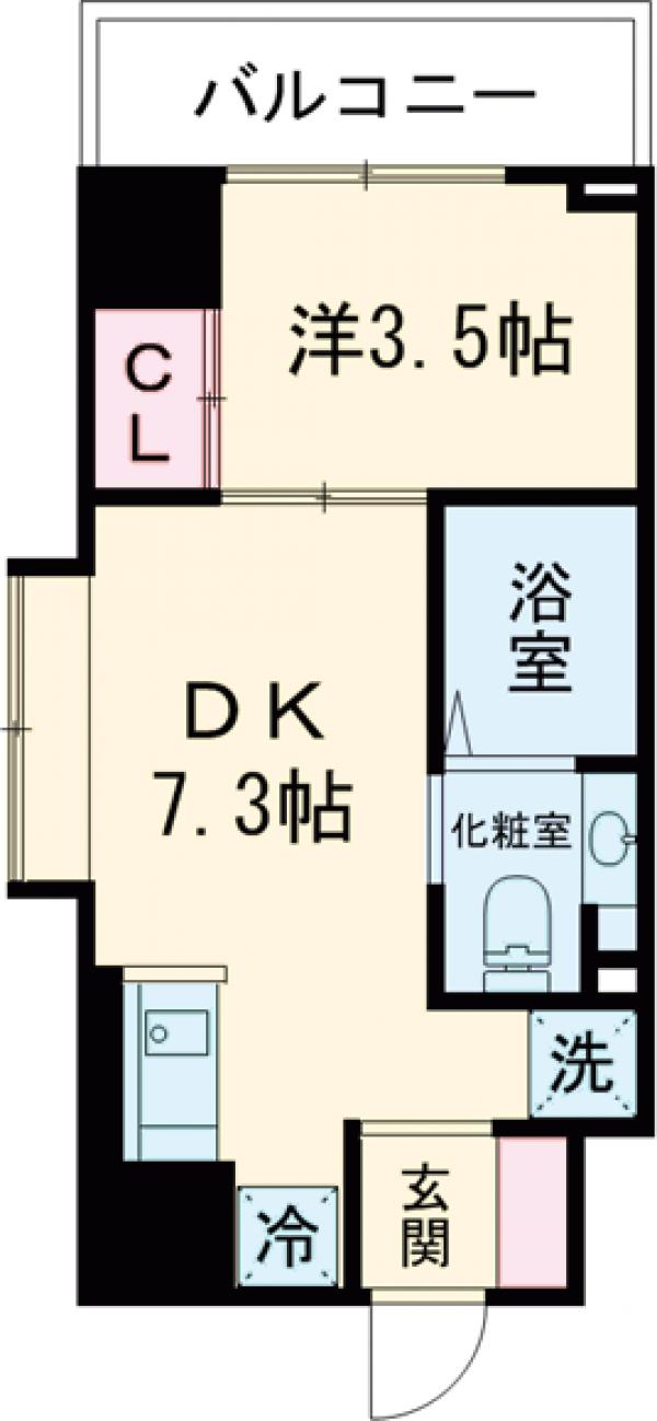 レジディア三宿の間取り