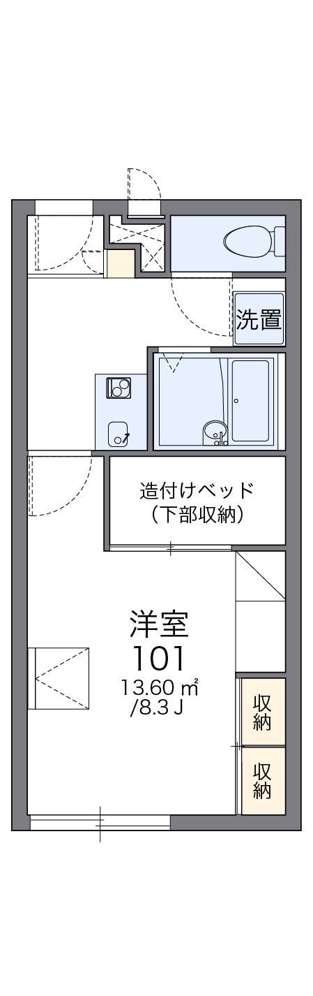 レオパレスCozzyCortの間取り