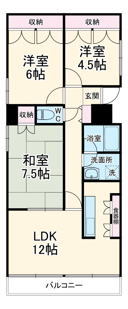 サントル春日部の間取り