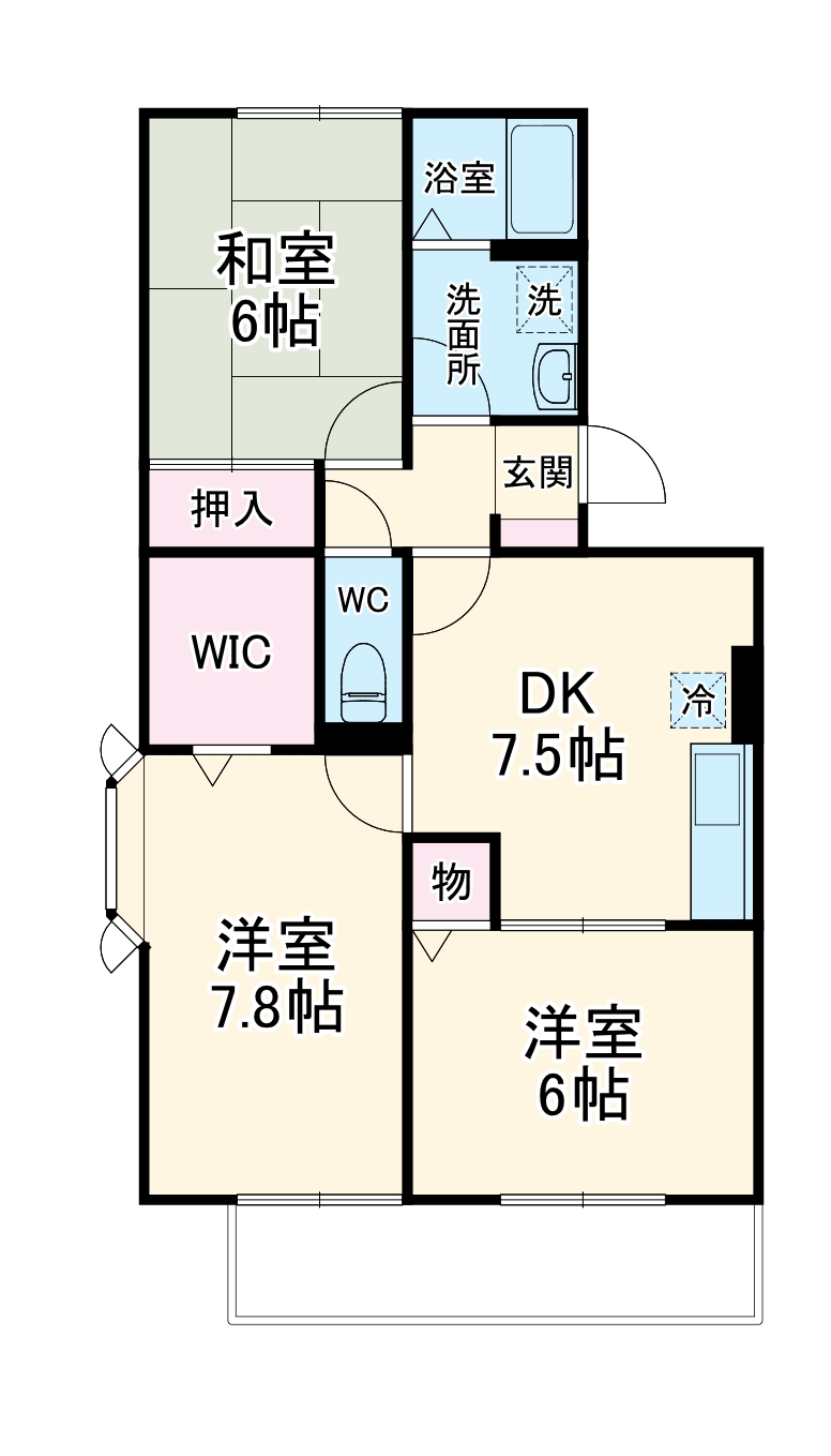 グリーンパーク豊中宮山の間取り